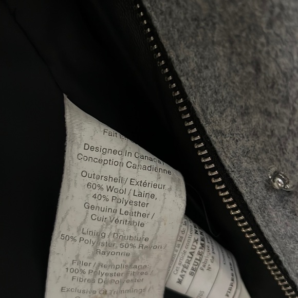 DANIER Wool and Leather Coat - Picture 6 of 6